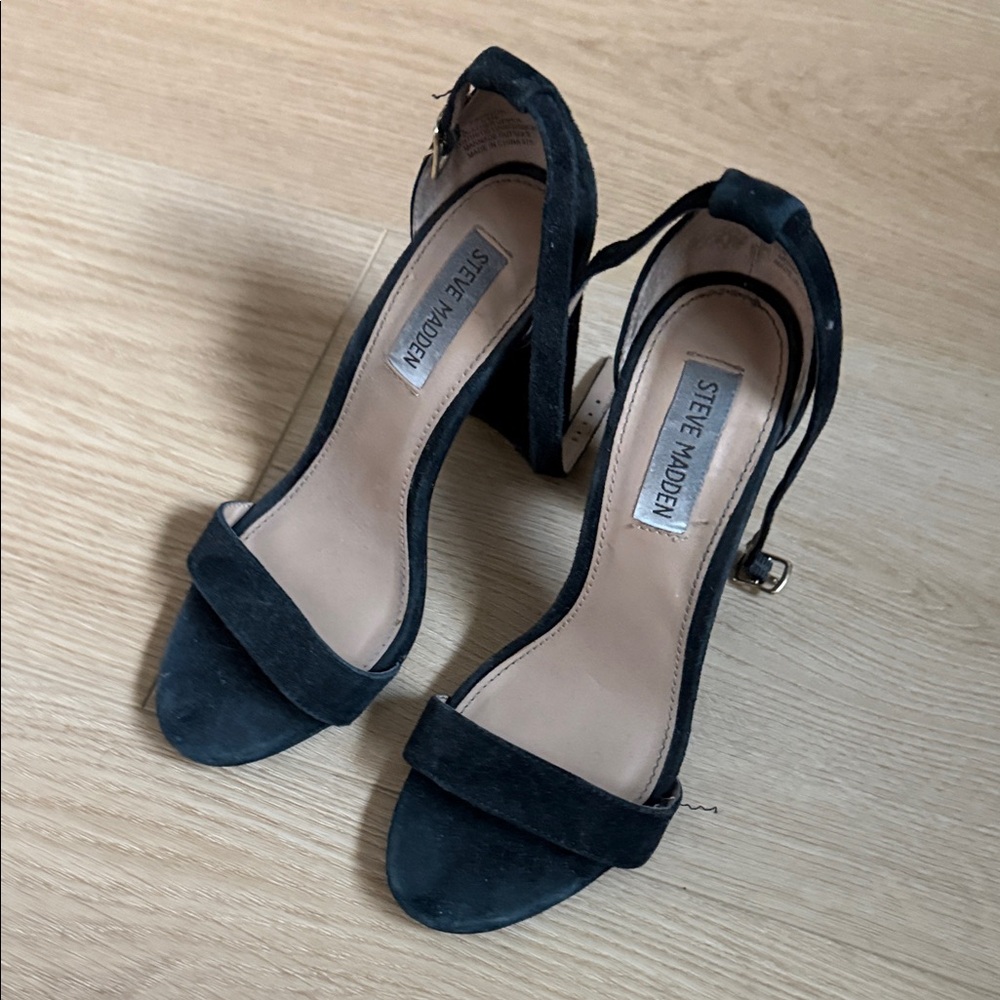 Steve Madden Elegant Black Suede Heels
